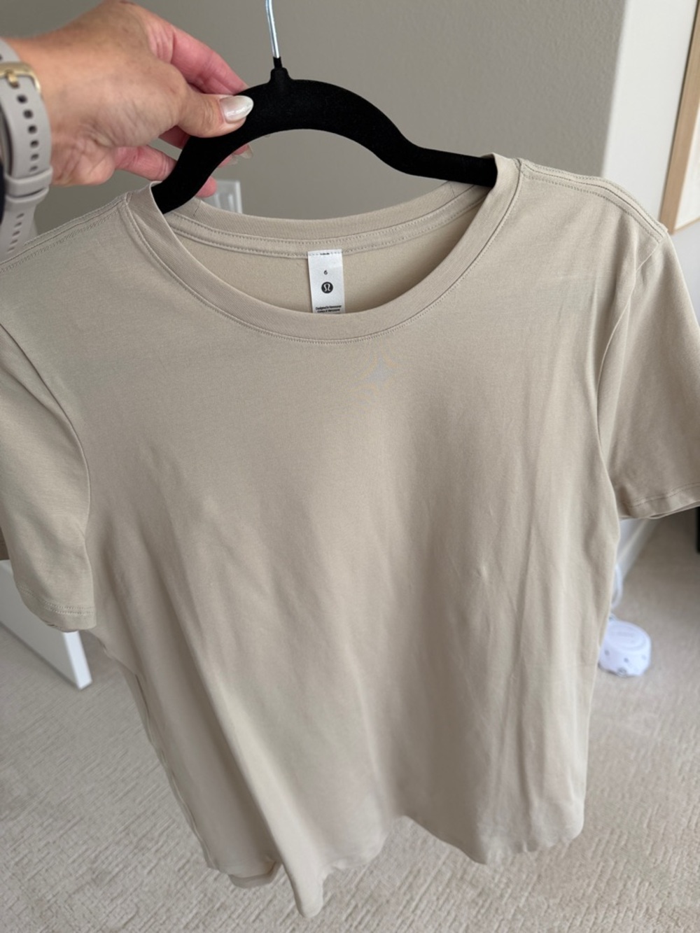 lululemon athletica Relaxed Crew Tee - Light Beige
